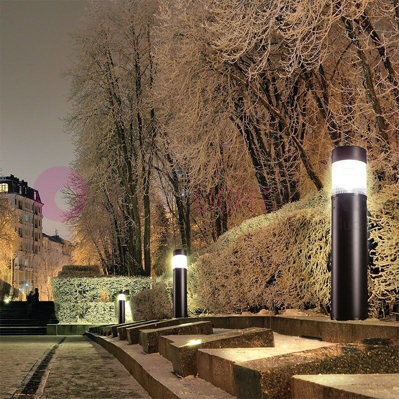 Bollard Flat Lampione Moderno H. 78 Cm Illuminazione Giardino