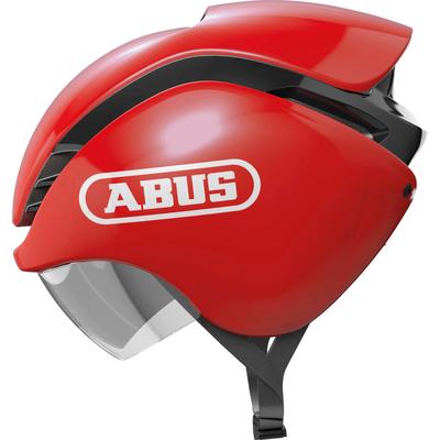 Rennradhelm ABUS "GAMECHANGER Tri" Gr. S, rot, Helme, S Kopfumfang: 51cm - 55cm, glänzend, unifarben