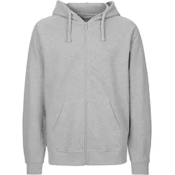 Neutral Herren Bio Kapuzen Sweatjacke O63301 sport grey 3XL