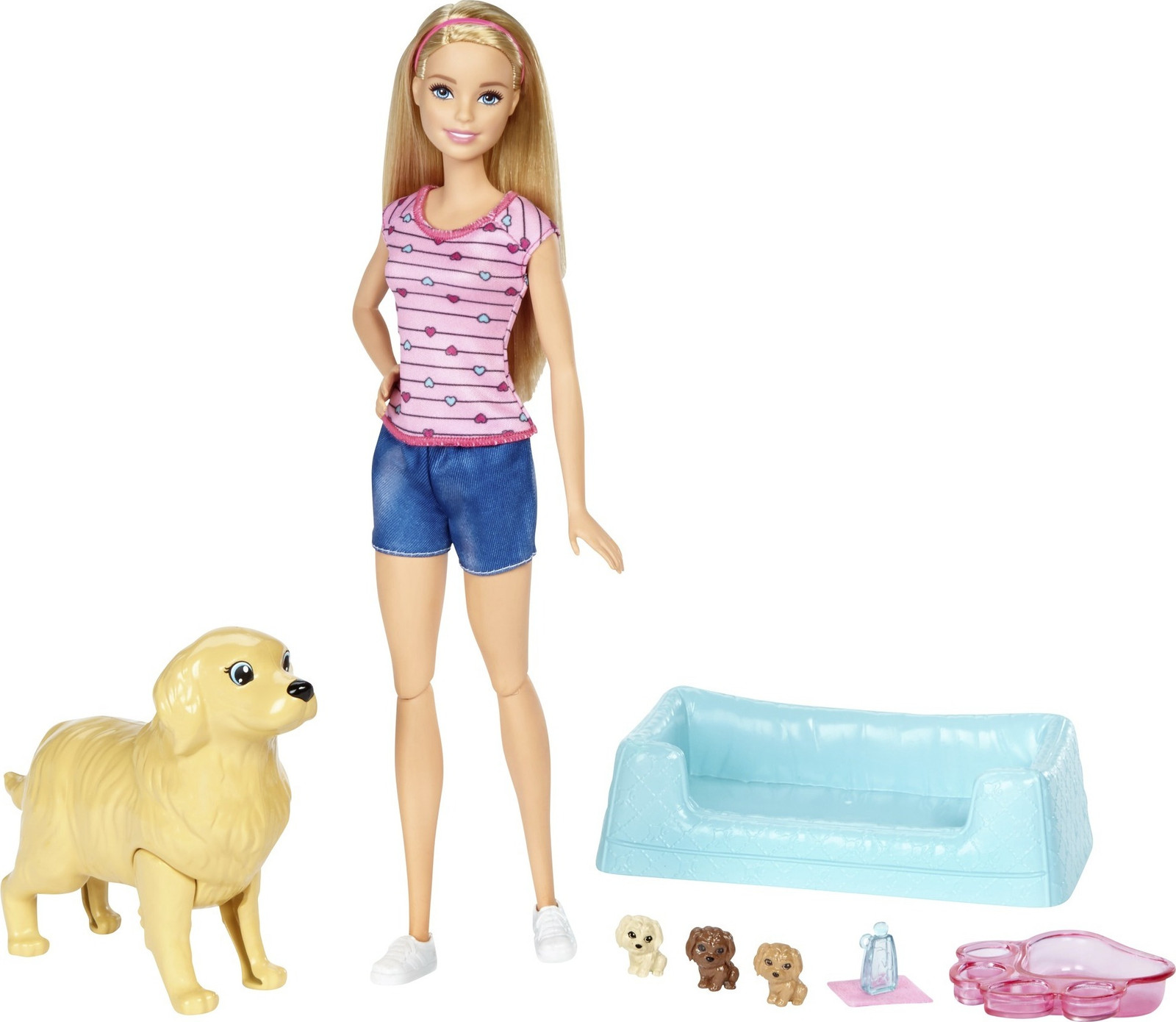 Mattel Barbie hondenvriendin met Barbie-pop en puppy's