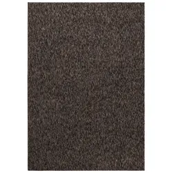 Teppich Flur Einfarbig Pflegeleicht Waschbar Strapazierfähig Wohnzimmer Schlafzimmer Braun 140x200 cm – AMMER von Kadima Design