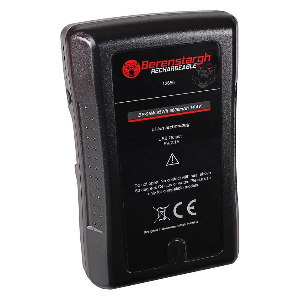 Berenstargh Akku f. Sony BP-95W (Kamera Akku) (12656 6600mAh)