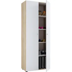 Mehrzweckschrank Vandol I Weiß/Eichefarben