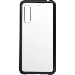 G-Case Xiaomi Mi 9 Lite Aluminium Magnetic Glass Case Hülle (Xiaomi Mi 9 Lite), Smartphone Hülle, Schwarz