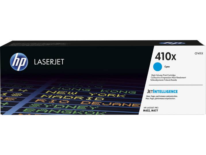 HP 410X Toner authentique grande capacité CF411X - Cyan