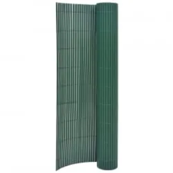 vidaXL Gartenzaun Doppelseitig 90x400 cm Grün