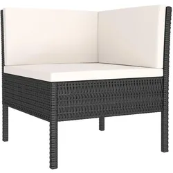vidaXL, Gartenlounge, Tamiser (2x Eckteil + 2x Mittelteil + 2x Tisch)