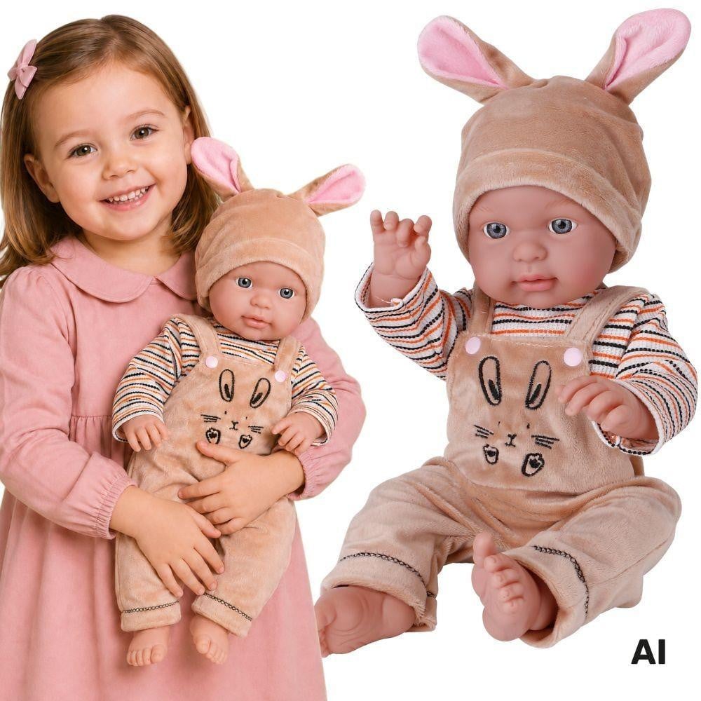 Woopie Royal-babypop met konijntjesoutfit, 46 cm