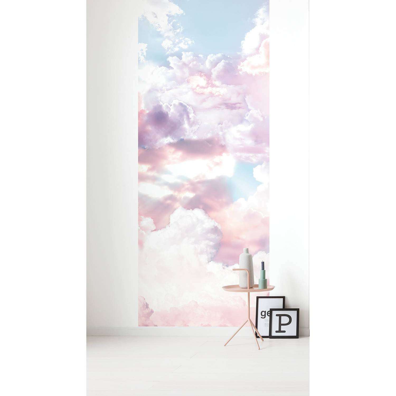 home24 Fotobehang Clouds Mural Meerdere Kleuren Breedte: 100 cm