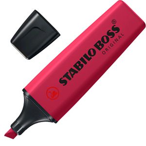 Stabilo Textmarker Boss Original NatureCOLORS Wildflower, Strichbreite 2 - 5mm, burgunderrot