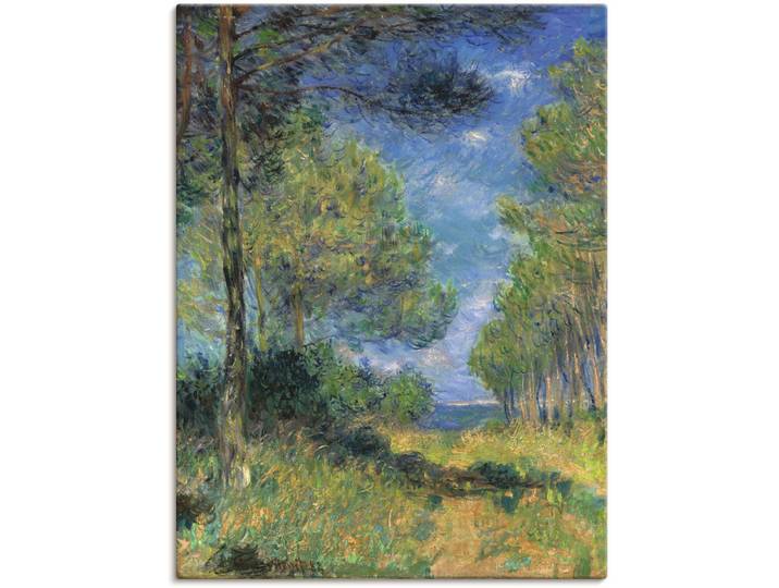 Leinwandbild ARTLAND Nadelbäume in Varengeville. 1882 , grün (farbe bild(er): grün), B:30cm H:40cm, Bilder, Leinwandbild, auf Holzrahmen gespannt