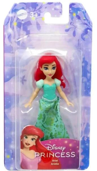 Mattel Disney Prinses Ariel mini-pop met afneembare rok van zachte stof, 9 cm