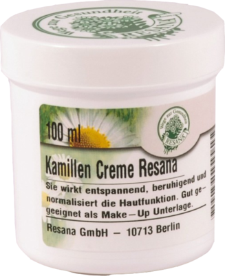 Resana GmbH NATURKOSMETIK f.trockene Haut Kamillen Creme 100 g 02419884