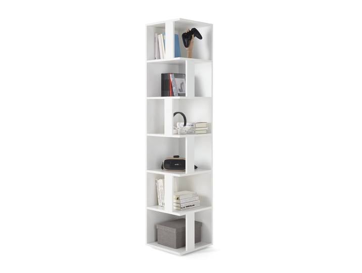 XORA Eckregal ASKIM, Weiß, Holznachbildung