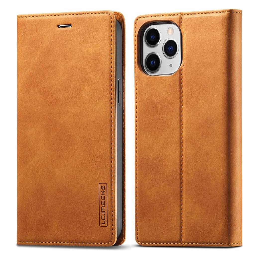 Cover-Discount iPhone 13 Pro - Stand Flip Case Hülle braun (Apple iPhone 13 Pro) (101128494C)