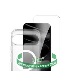 4Smarts 360° Premium Protection Set Hülle + Schutzglas Set Google Pixel 11 Pro, Pixel 11, Pixel 10 Pro, Pixel 10, Pixel 9 Pro, Pixel 9 Transparent Induktives 541861