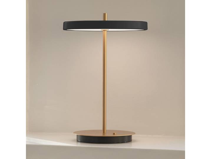 Lampe à poser portable Asteria Move V2 noire - UMAGE - Salon / séjour - Design - Métal - Avec abat-jour