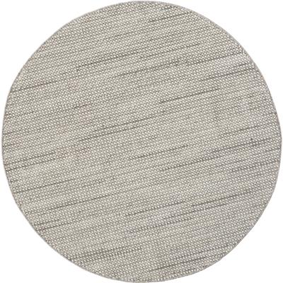 Teppich "Ava", grau (hellgrau, beige, creme), H:7mm Ø:120cm, Polyester, MYFLAIR MÖBEL & ACCESSOIRES, Teppiche, Teppich, Uni Farben, meliert, Sisal-Optik, auch in rund erhältlich