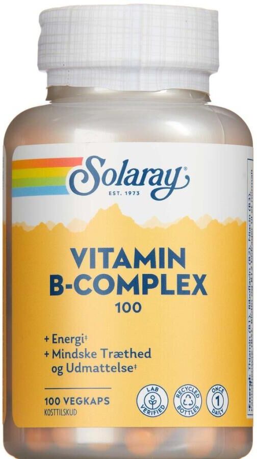 Solaray Vitamin B-Complex 100 Kosttilskud 100 stk