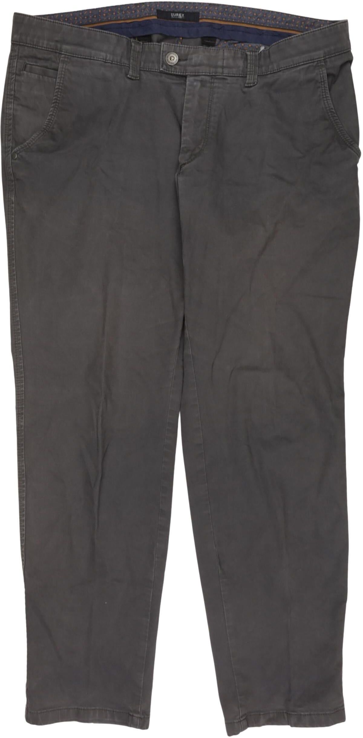 Eurex by Brax Herren Stoffhose, Grau, Gr. W39, kein / Etikett - Second Hand