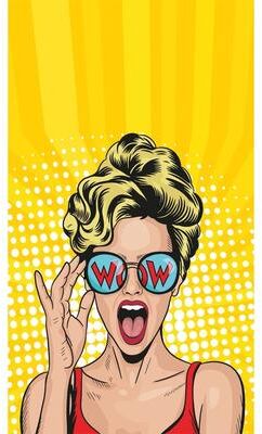 Veer Decor Baywatch Wow Pop Art Wall Mural