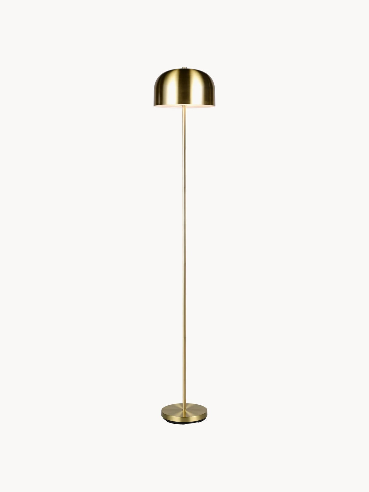 Trio Jeff oplaadbare LED-vloerlamp in goud/messing met dimfunctie