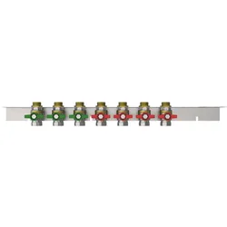 Dimplex 382630 Kugelhahnschiene mit 7 Kugelhähnen für TWES (4-Leiter) KHS 7 KHS7