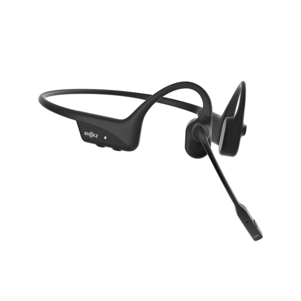 Shokz OpenComm2 Bluetooth bottransmissie hoofdtelefoon met USB-C poort, Zwart