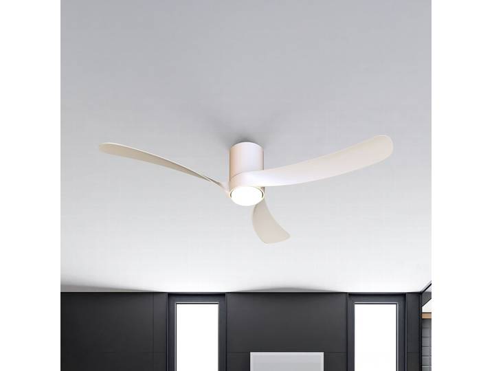 Ventilateur de plafond LED Nemo II L blanc, courant continu, silencieux, CCT - Mantra Iluminación - Salon / séjour - Moderne - Métal