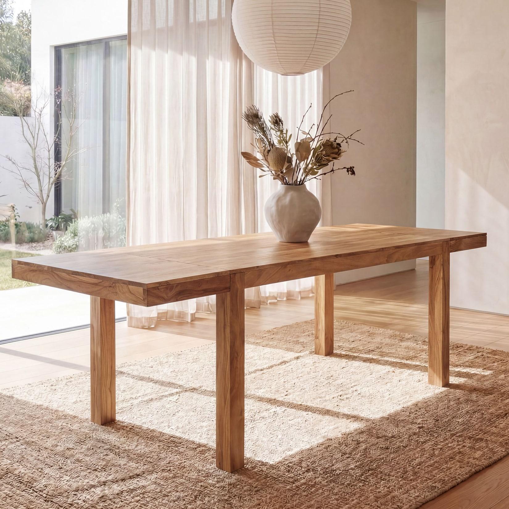 Esszimmertisch Erweiterbar 160 - 240cm Holz Massiv Esstisch Küchentisch Handmade