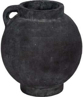 Sagebrook Home Handcrafted Terracotta Pottery Round Vase Modern Visual Interest