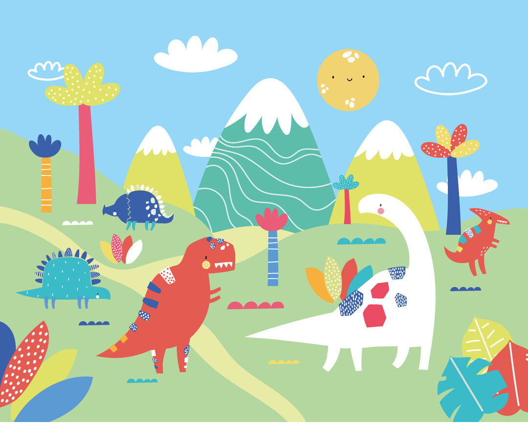 Zoomie Kids Holmes Mural Green 240cm L x 300cm W