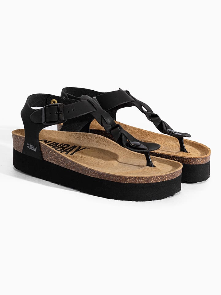 Sunbay Zehentrenner "Arroz" in Schwarz - 40