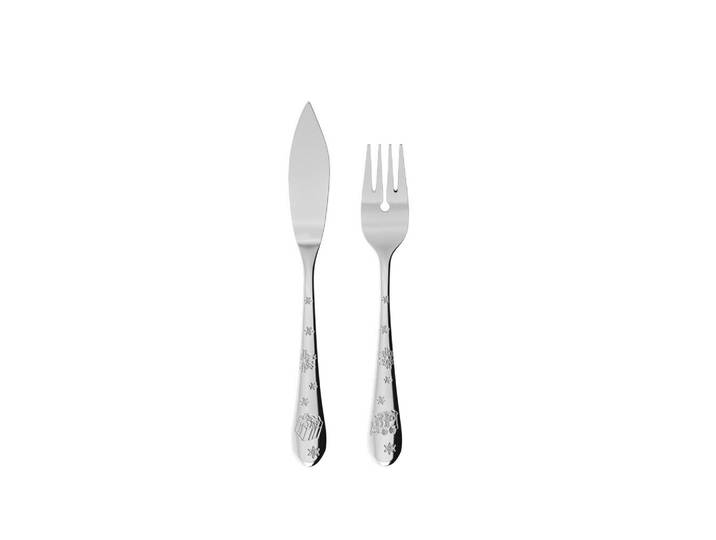 Villeroy & Boch Fischbesteck-Set Toy's Delight edelstahl, Edelstahlfarben, Metall, Besteck, Besteck-Sets