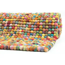 THEKO Teppich Felty 2.2 Uni multicolor Ø 120 cm
