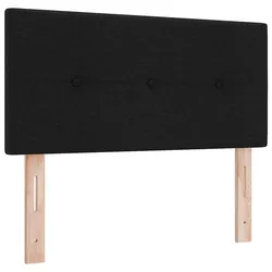 vidaXL LED-Kopfteil mit LED -Streifenleuchten Schwarz 100 cm Stoff