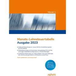 Monats-Lohnsteuertabelle 2023, Fachbücher