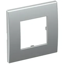 OBO 6119326 Abdeckrahmen Modul 45, 1fach 84x84mm Polycarbonat alu lackiert AR45-F1 AL