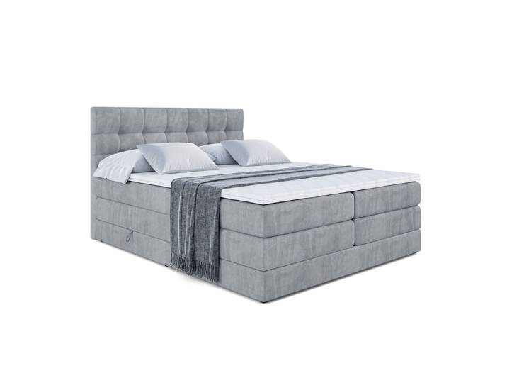 Boxspringbett BERO KING 200x200 cm Grau - Casablanca 2314
