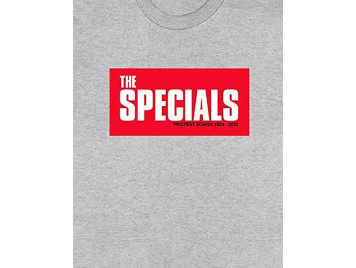 The Specials T Shirt Protest Songs Band Logo nieuw Officieel Mannen Grijs L