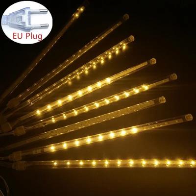 Uplift Treasures LED Meteor Shower String Lights EU Plug warm 11.81 In eu Plug