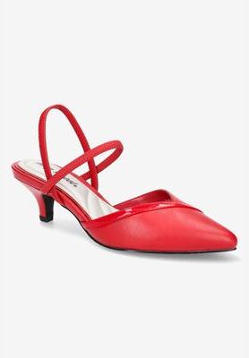Women's Unna Pump by Easy Street in Red (Size 7 M)