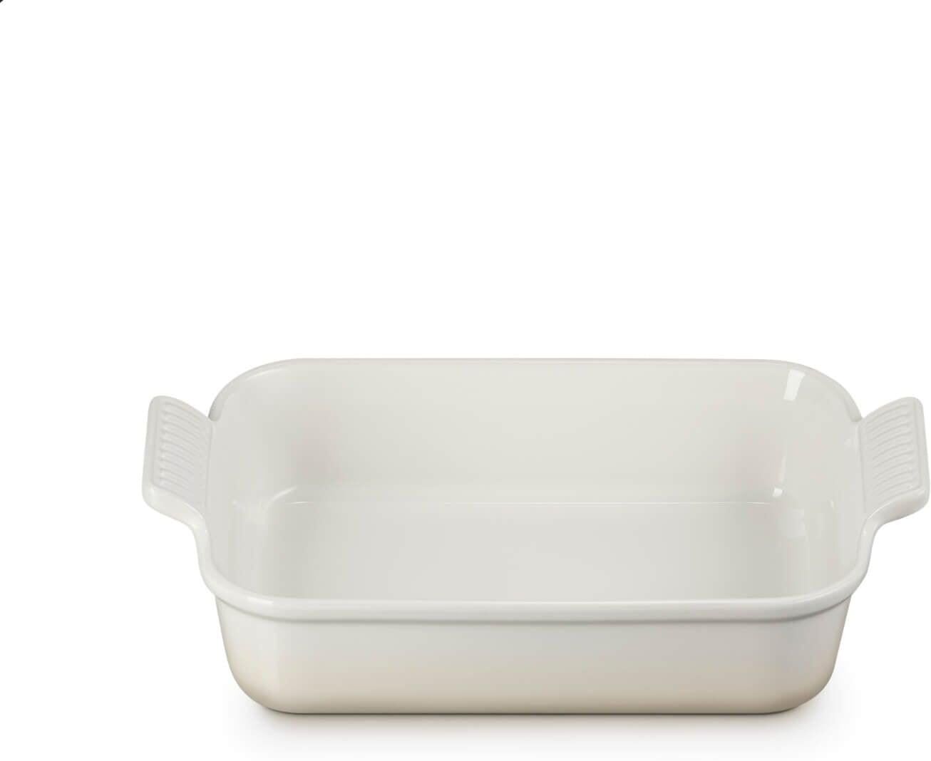Le Creuset Stoneware Heritage 26cm Rectangular Deep Dish - Meringue