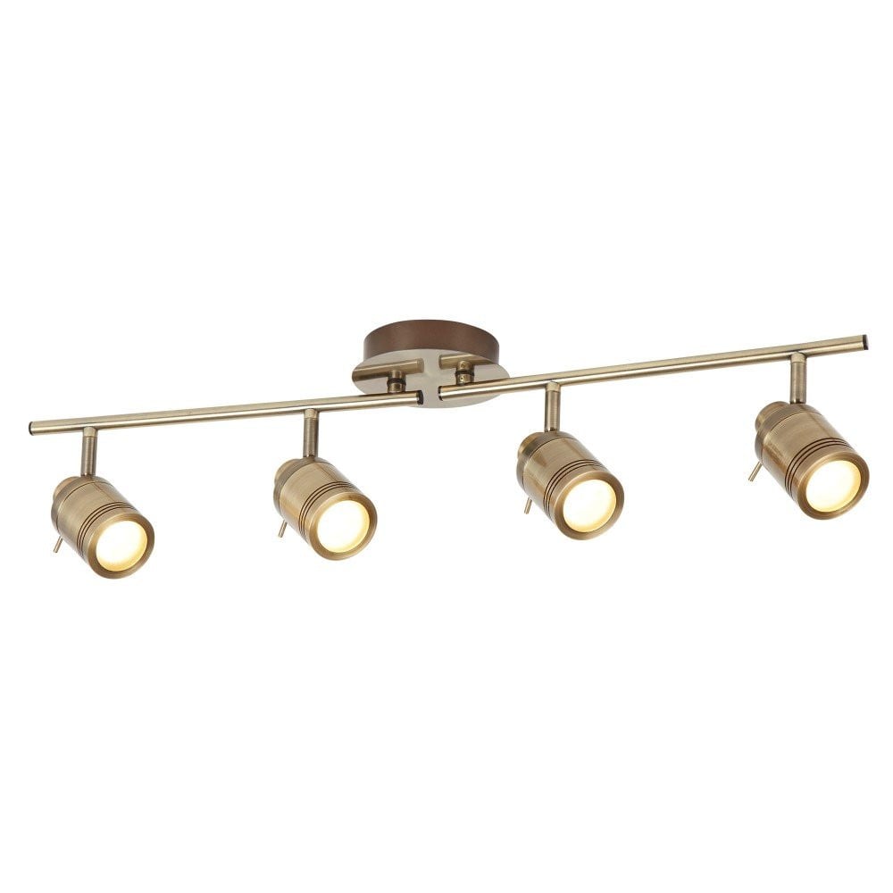 Antieke opbouwspot Samson Searchlight 6604AB in goud/messing van metaal
