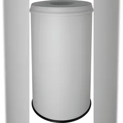 helit Sicherheitspapierkorb 50L - lichtgrau