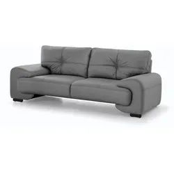 3-SITZER SOFA Omega aus Kunstleder, Grau