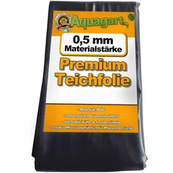 Teichfolie PVC 2m x 4m 0,5mm schwarz Folie für den Gartenteich