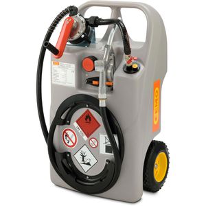 CEMO Tankanlage 11100, mobil, 60 Liter, mit Handpumpe und Zapfventil, Diesel