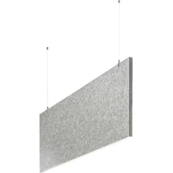 baffel-Set - Deckenträger Farbe: lichtgrau, Größe: 150x50x2,5cm