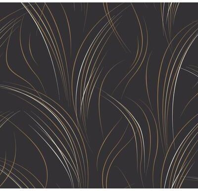 Candice Olson Graceful Wisp Black Wallpaper
